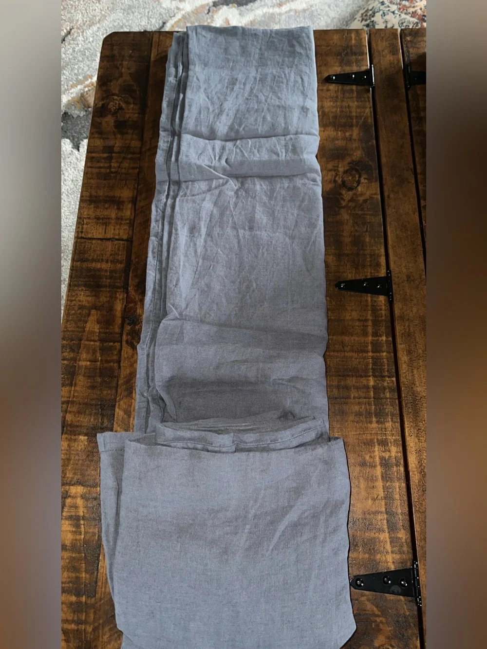 NWOT Quince European Linen 1 Piece Duvet Cover, Twin (Nightfall)
